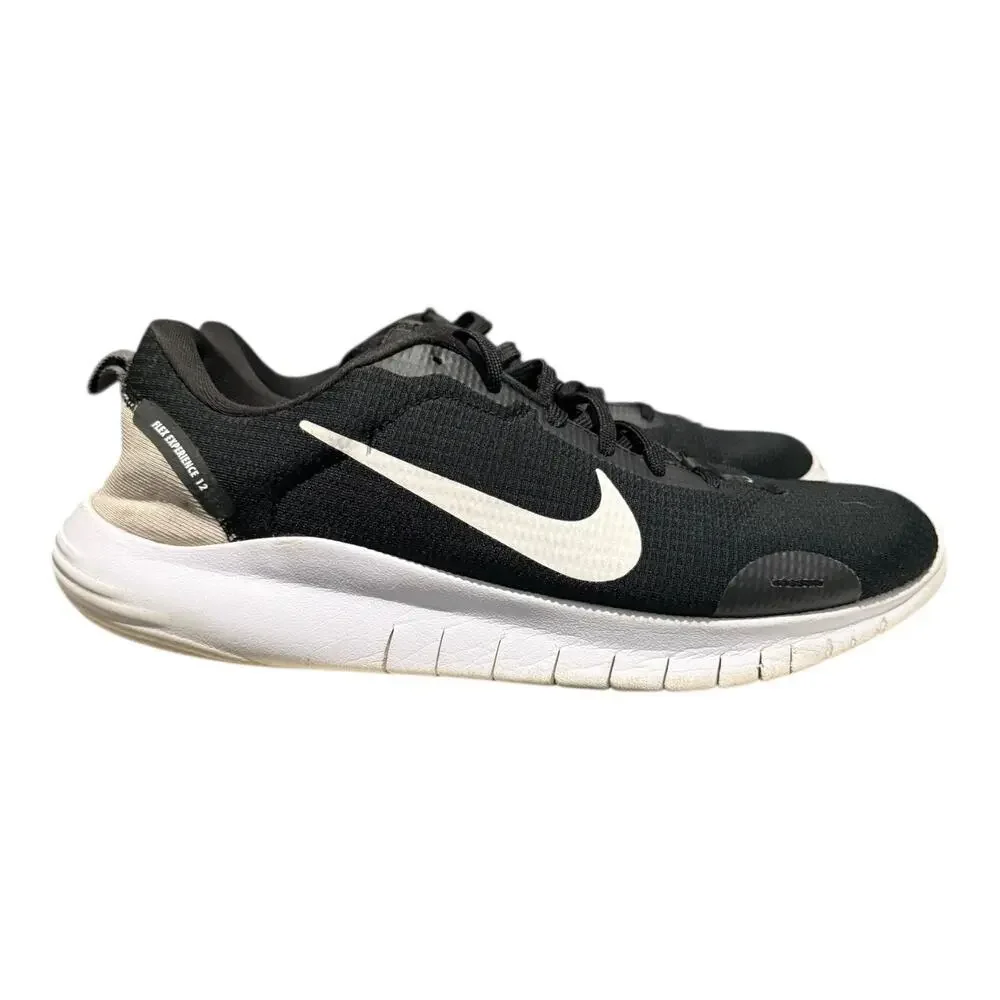 Nike Flex Experience Run Men’s Black White Athletic Running Sneakers Size 11